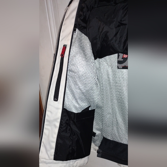 First Gear Armored Women Motorcycle Riding Jacket, White, Size M, w/zip in liner - Picture 5 of 11